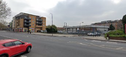 Old Kent Road, 2020, the Regal Cinema was on the corner opposite, Gervase Street right still there.   X.png