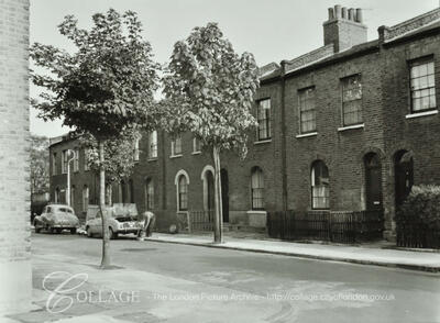 Kintore Street, Bermondsey c1967. Kintore Street no longer exist, it used to run from Fort Road to Willow Grove, which is no longer there.   X.png