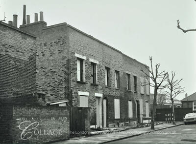 Kintore Street, Bermondsey No.2-8. The houses and Kintore Street no longer exist c1967.  X.png