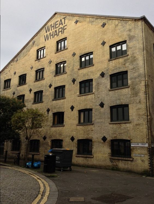 Shad Thames, Wheat Wharf, originally known as Coles Upper Wharf, this was the largest granary in Bermondsey in the mid-19th century.   X.png