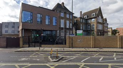Southampton Way 2020, now Southwark College formerly Dovedale Manor School, looking from Wells Way.   X.png