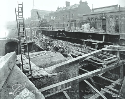 Rotherhithe Tunnel Construction, Rotherhithe Station, Brunel Road right.  X.png