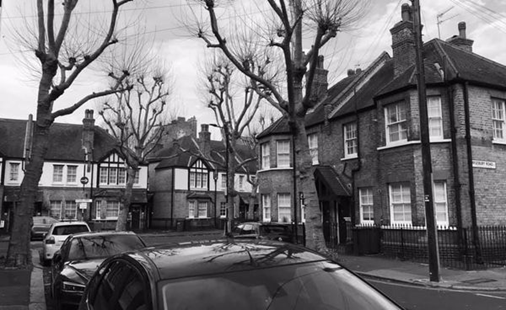 Villa Street looking towards Wooler Street 2020, Aylesbury Road is on the right.  X.png