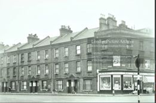 Rodney Road left corner with Deacon Street right, now Heygate Street. Picture 1.  X.png