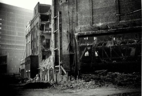 Elephant & Castle, Trocadero being demolished in 1963.  X.png